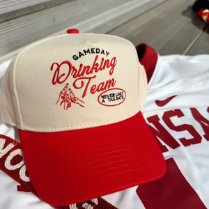 Gameday Drinking Team Vintage Trucker Hat | Red