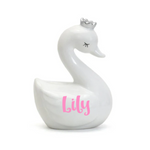 Swan with Silver Crown | White