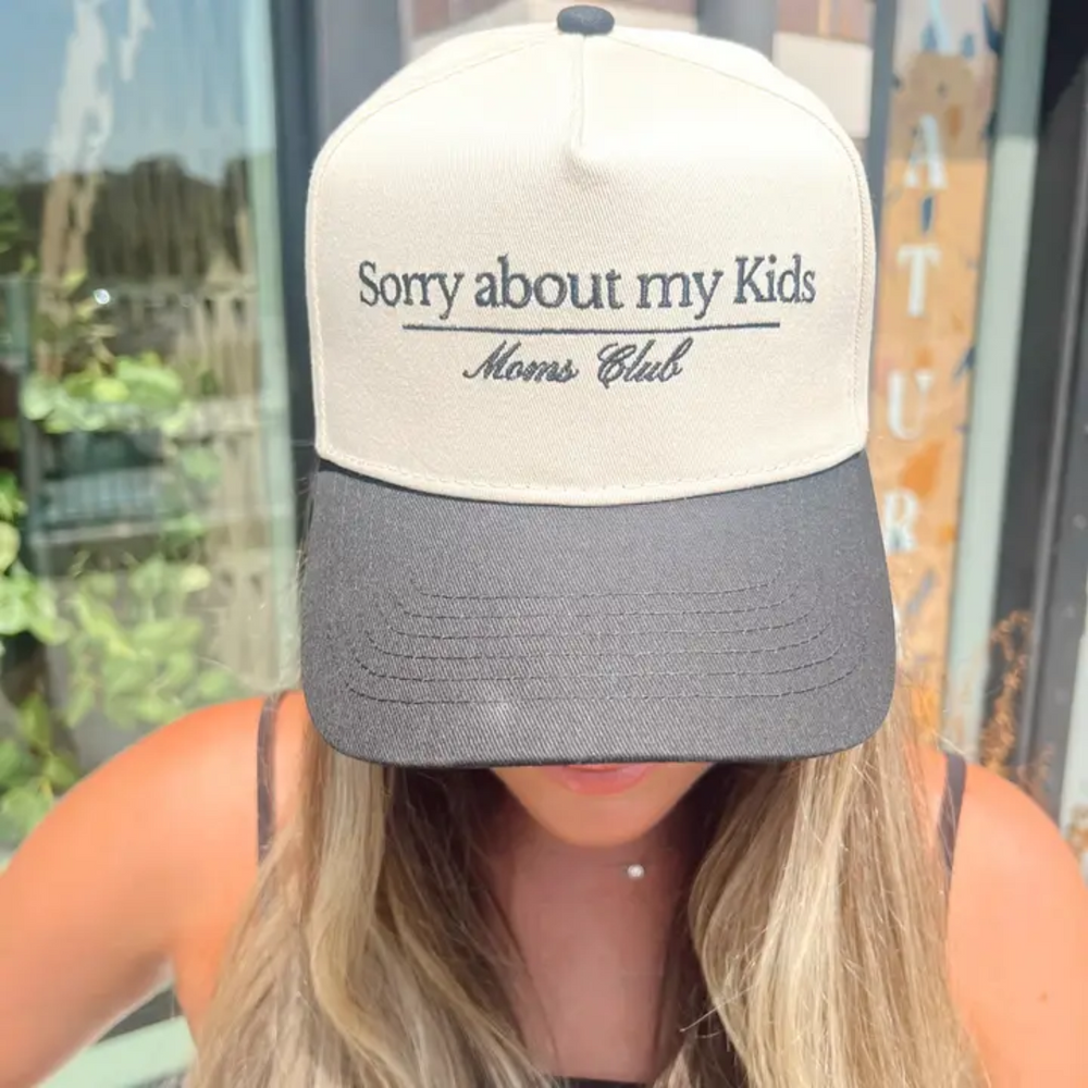 Sorry About My Kids Vintage Trucker Hat