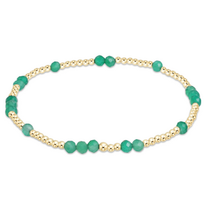 Hope Unwritten Gemstone Bracelet | Extends | Green Onyx