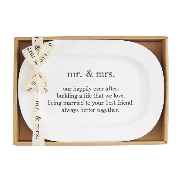 Mr. & Mrs. Sentiment Plate