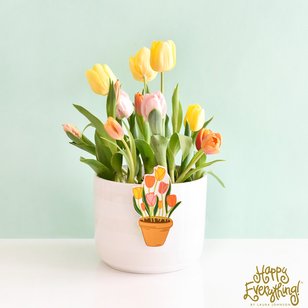 NEW Pot of Tulips Mini Attachment