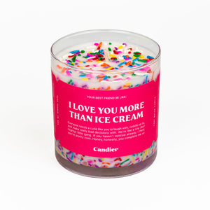 Love You More Than Ice Cream Candle