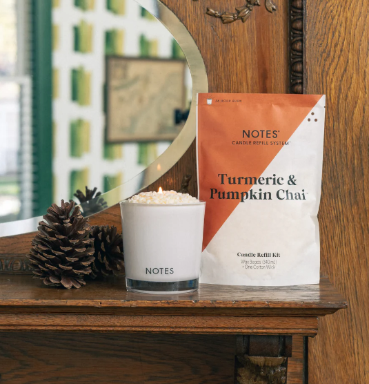 NOTES Candle Refill Kit | Turmeric & Pumpkin Chai