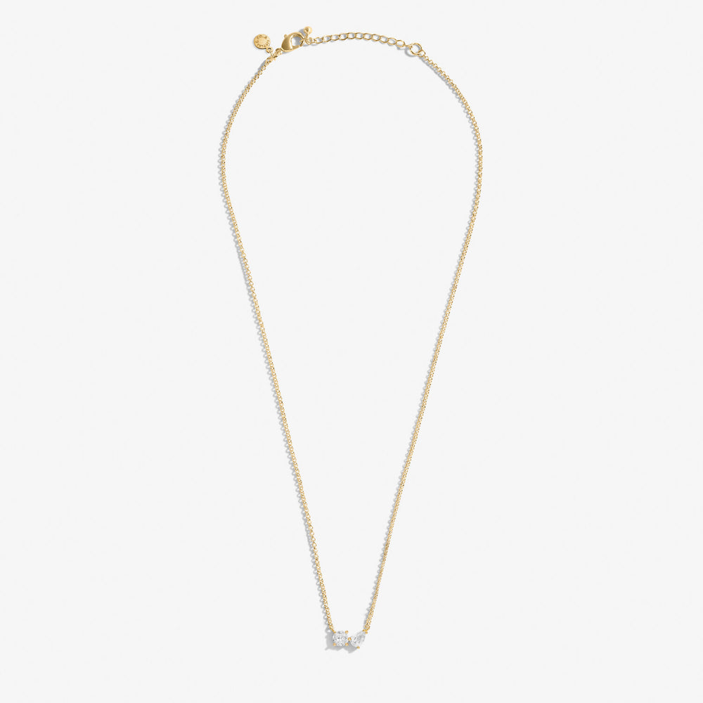 A Little 'Love From Your Little Two' Necklace in Gold-Tone Plating