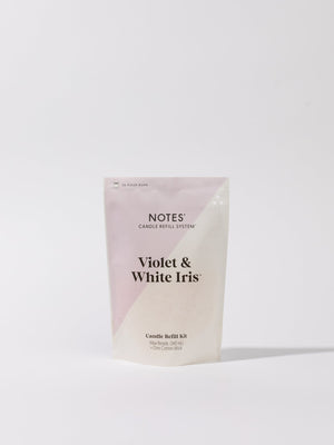 NOTES Candle Refill Kit | Violet & White Iris