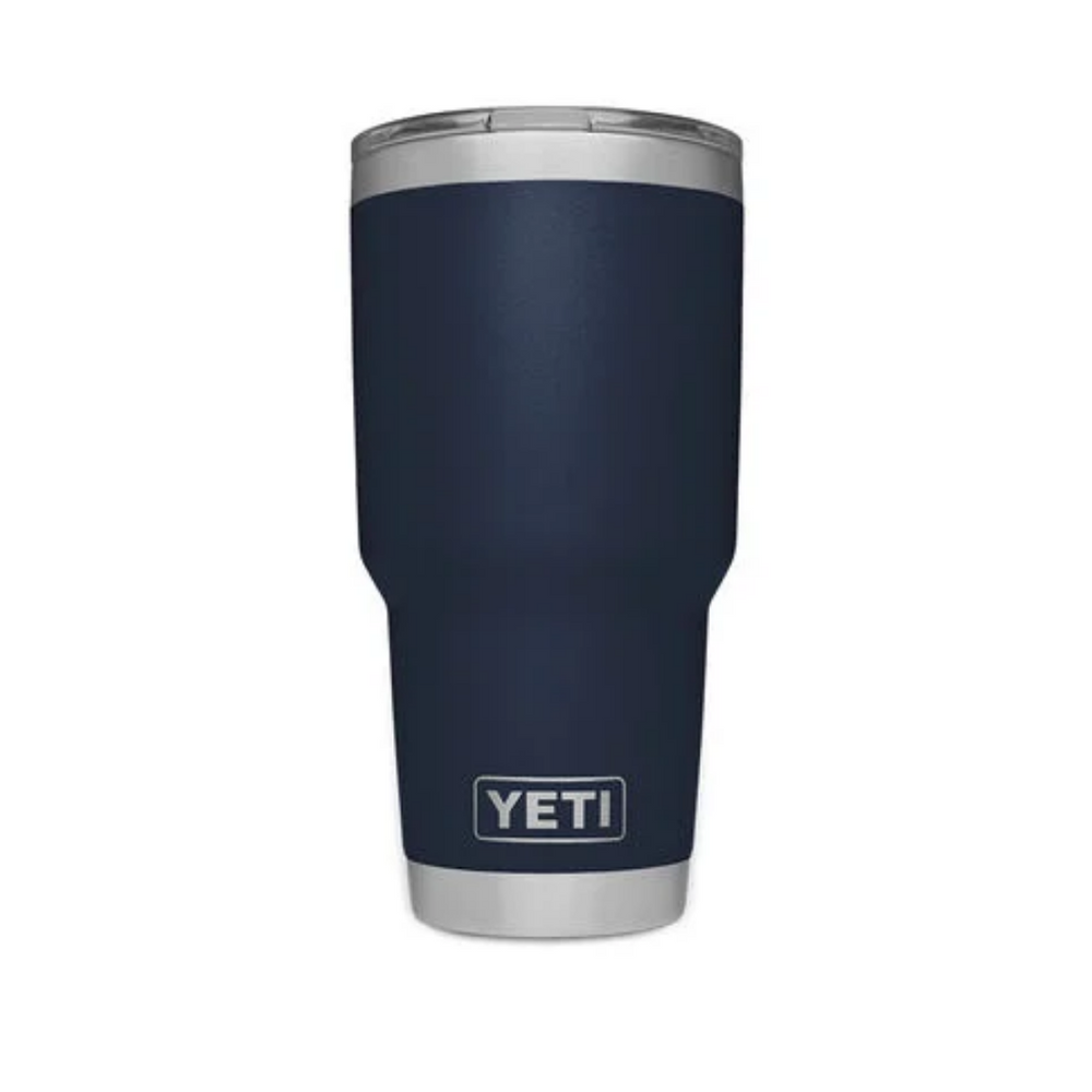 New YETI Tumbler 30oz Coffee Tea - Navy Blue - BAM Logo*