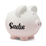 Ombre Piggy Bank | Pink