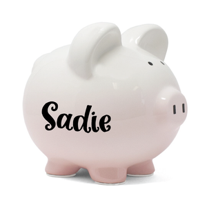 Ombre Piggy Bank | Pink