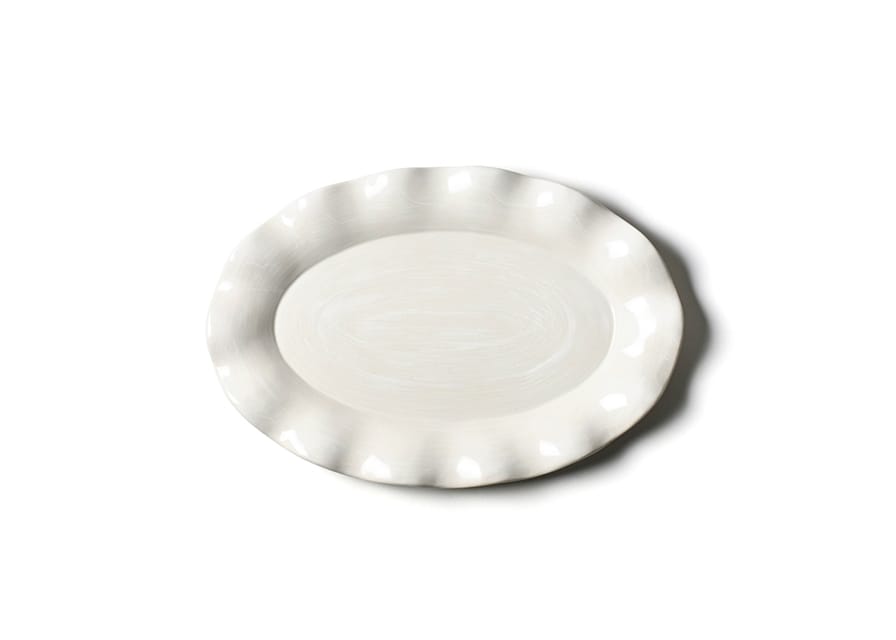 Signature White Oval Platter